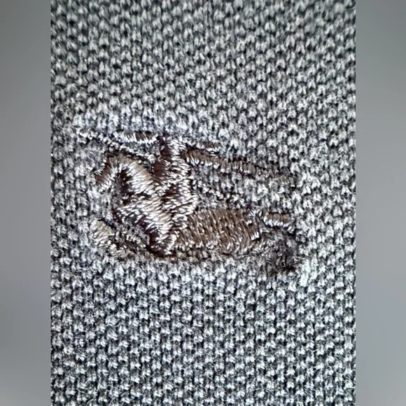 Burberry London Navy Polo Shirt 👕 Classic Logo | Men’s L (Slim Fit) Cotton - Picture 8 of 14